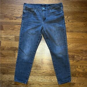 Banana Republic Mid Rise Skinny Dark Grey Wash Jeans - Petite Size 31P